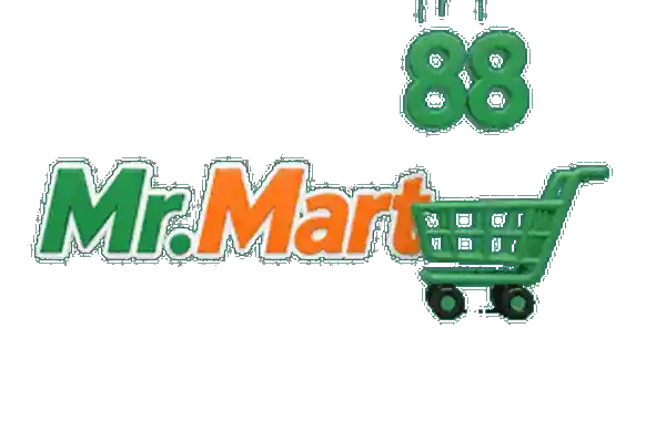 Logo MrMart88 Malaysia, troli hijau Mr.Mart88