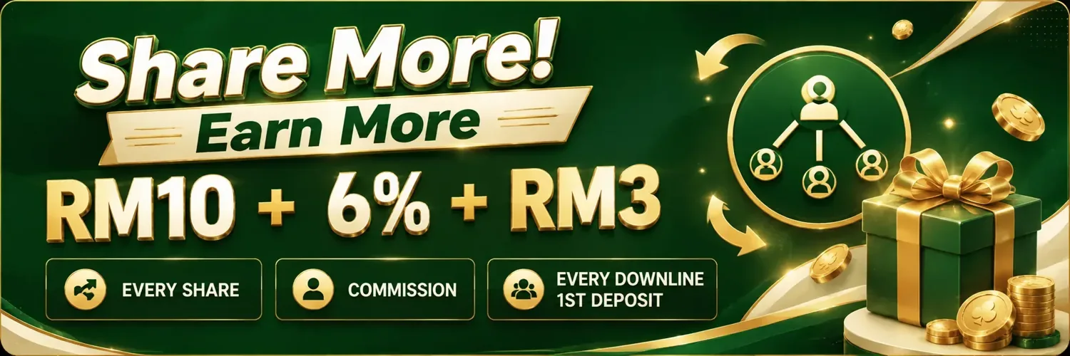 Rujukan Share More Earn More MrMart88: RM10, komisen 6% dan RM3