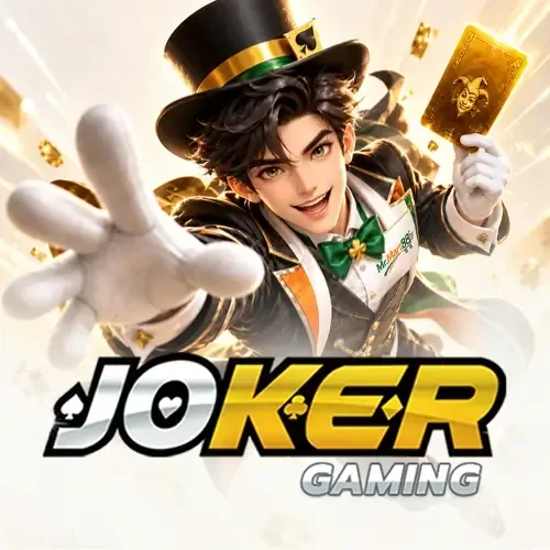 Logo studio Joker Gaming dalam lobi MrMart88